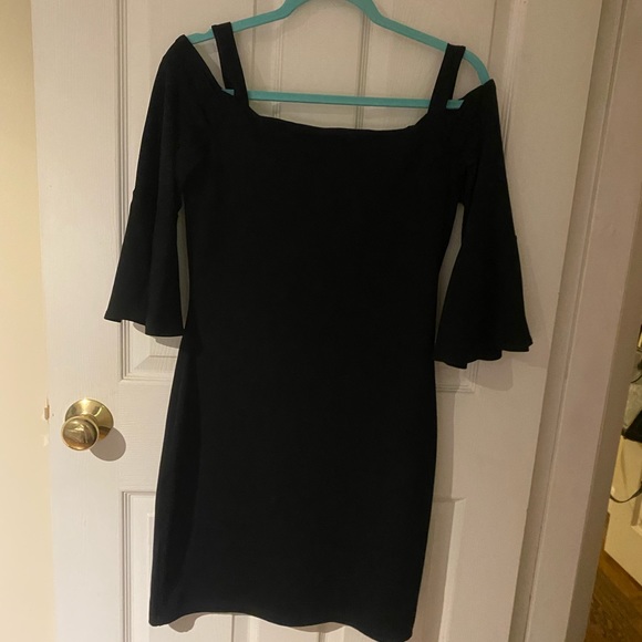 *NWT Susana Monaco Black Above Knee Black Eleanora Dress- SZ LG - Picture 12 of 16